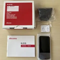 docomo N-01G 携帯電話　ブラック 未使用品　本体と付属品セット