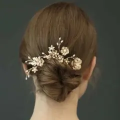 結婚式 コーム ヘアアクセサリー　お呼ばれ　髪飾り　ヘッドドレス　ウェディング