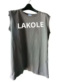 LAKOLE 半袖 カーキ色 Tシャツ Mのサムネイル