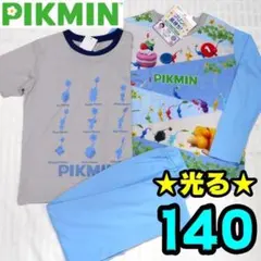 【新品】ピクミン　パジャマ　140　光る　3点セット　長袖　半袖　長ズボン