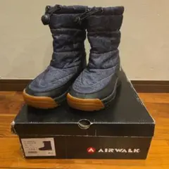 スノーブーツAIRWALK SNOW BOOTS 23.0 NAVY DENIM