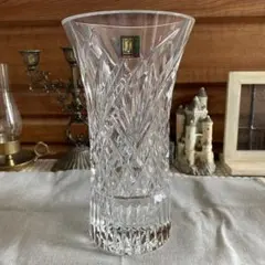 HOYA Crystal クリスタルガラス　花瓶　フラワーベース