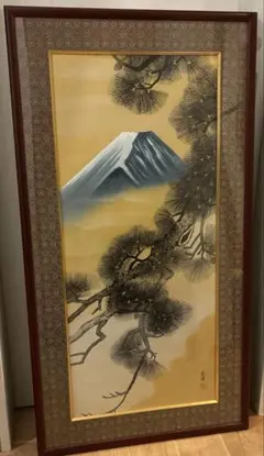 松庵　富士山 松 金銀工芸 額装 壁掛け 金運上昇 松庵 富士山 松 金銀工芸 額装 壁掛け 金運上昇 - メルカリ