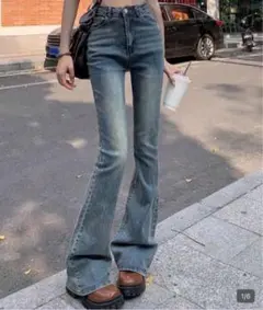 SHEIN フレアジーンズ