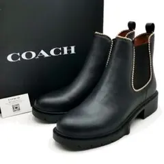 超美品 コーチ COACH サイドゴアブーツ レザー 11-26070508のサムネイル