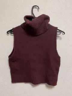 ボルドー ニット