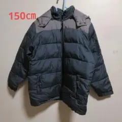 ダウンジャケット キッズ　150㎝　グレー　フードつき　USBOYS