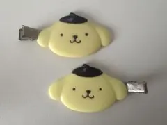 ポムポムプリン 　前髪クリップ　ヘアアクセサリー