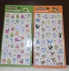 韓国限定 ポケモン 3Dクリスタルステッカー2種セット