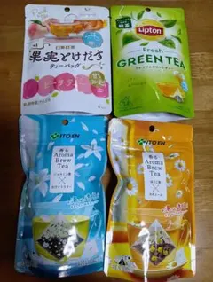 日東紅茶、Lipton、伊藤園のティーバッグ4種セットのサムネイル