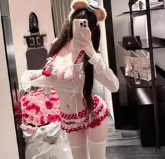 水着 チェリー さくらんぼ 赤 ロリータ 3点セット