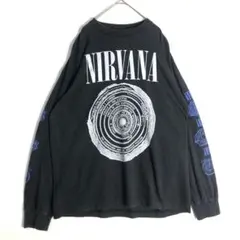 3756 Nirvana ニルヴァーナ ネヴァーマインド ロンT 黒 - メルカリ