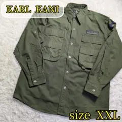 【KARL KANI✨XXL】ミリタリー ジャケット シャツ カバーオール