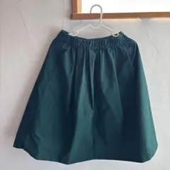 UNIQLO ダークグリーン フレアスカート M