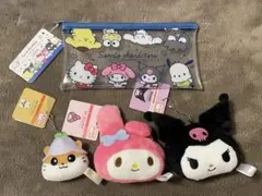 サンリオ　100均　ポーチ＆キーホルダー