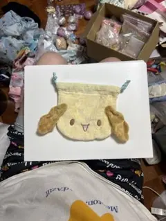 シナモロールふわふわ巾着　シフォン