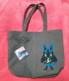 ルカリオ　トートバッグ　ポケモンセンター　サガラ刺繍