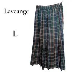 《期間限定値下げ中！》Laveange チェック柄プリーツスカート Lサイズ