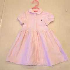 ポロ・ラルフ・ローレン ストライプ ワンピース　80　美品