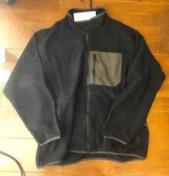フリースジャケット（スタンドカラー・胸ポケット付き）Lサイズ