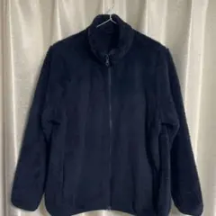 UNIQLO ファーリー フリース フルジップ ジャケットネイビー XLサイズ