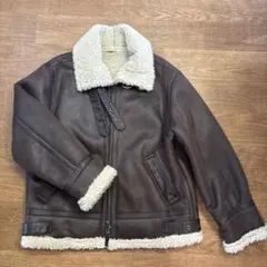 ungrid ブラウン ムートンコート