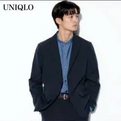 ユニクロ 感動ジャケット 2WAYストレッチ ネイビー M