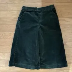 【UNIQLO】HEATTECH コーデュロイガウチョパンツ　オリーブグリーン