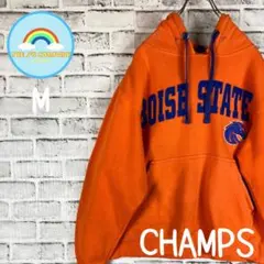 タイムセール！USA古着CHAMPSカレッジロゴ刺繍　プルオーバーパーカー