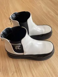 ゆゆママさん専用☆ アナップガール 厚底ホワイトブラックブーツ 22センチ