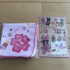 I SCREAM COLOUR x BANILA CO ハンカチ ステッカー