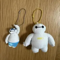 ディズニー　ベイマックス　ぬいぐるみチャーム　スイミング　黄色　ディズニーランド