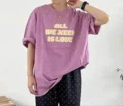 しまむら ayano 半袖Tシャツ Lサイズ　パープル