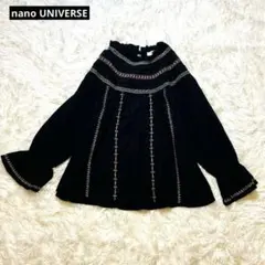 未使用タグなし ナノユニバース 刺繍ブラウス 春夏