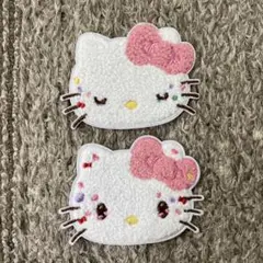 【即日発送】ハローキティ ワッペン 2点セット　廃盤