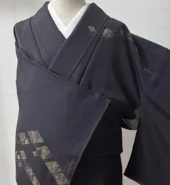 夏大島 小紋 身丈157 裄64 夏大島紬 華紋 モノトーン 着物 061b - メルカリ