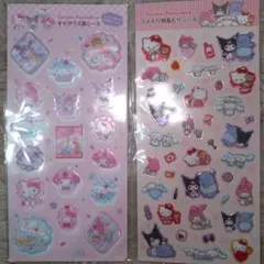すりガラス風 ラメ入り樹脂もり シール ボンドロ サンリオキャラクターズ