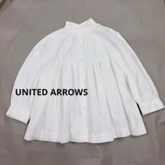 UNITED ARROWS ギャザーパフブラウス 白 UNITED ARROWS ユナイテッド 