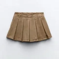 ZARA ザラ　ローライズ ボックスプリーツ スコート