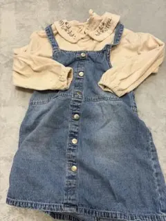 ジャンパースカート　フタフタ　テータテート トレーナー