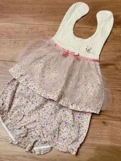 ミキハウス うさこ スタイ・ブルマセット