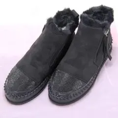 ★厚底ショートブーツ★23cm★ブラック★試し履きのみ♪