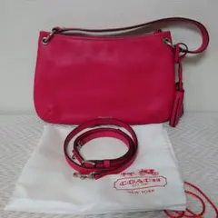COACH コーチ　ショルダーバッグ 26601 2way ピンク　レザー