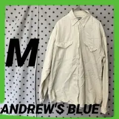 ANDREW'S BLUE アイボリー 長袖シャツ 【M】