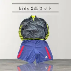adidas ジャケット ハーフパンツ 2点セット ネイビー ブルー スポーツ