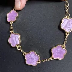 大阪関西万博会場限定品　クローバーブレスレット　コンゴ館　オーキッドパープル