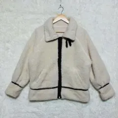 最終価格GRL グレイル ボア ジャケット アウター モコモコ スタンドカラー