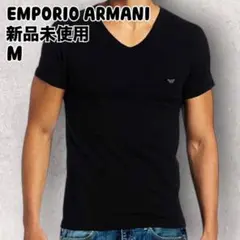 エンポリオ アルマーニ Ｖネック Tシャツ アンダーウェア 半袖 M ブラックのサムネイル