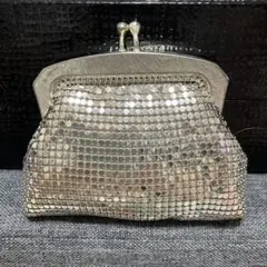 メタルビーズがま口 ヴィンテージ 小 銭入れ 昭和レトロ