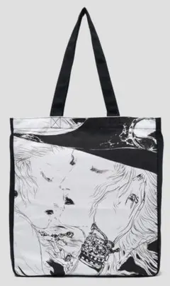 グラニフ　天野喜孝　Monochrome 2　スクエア　トートバッグ　ＦＦのサムネイル